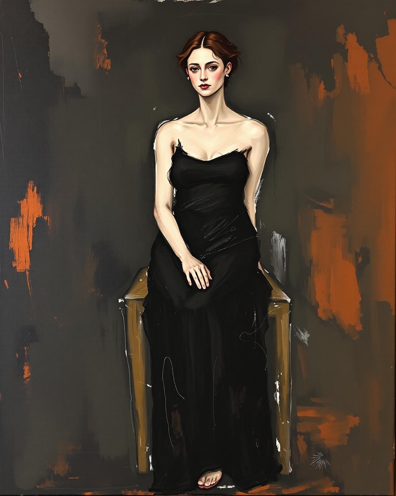 Seated Woman, Black