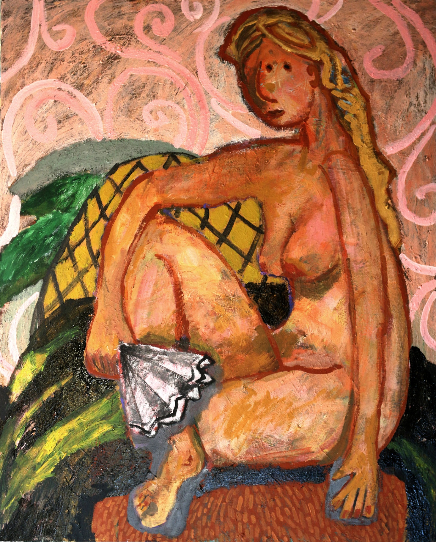 Girl with a fan