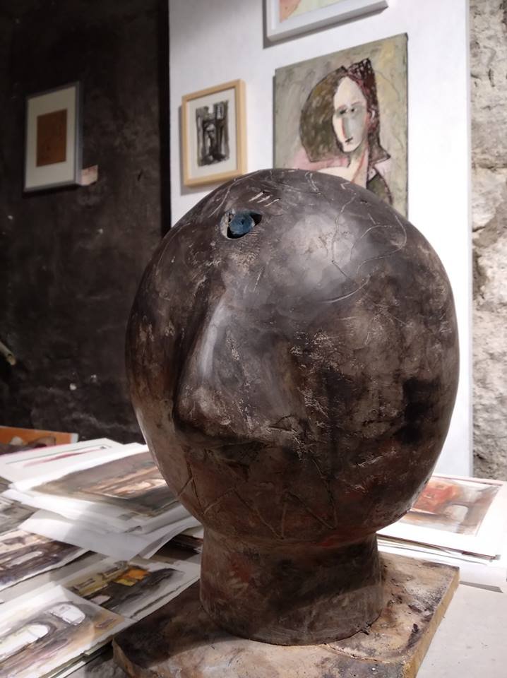 Head with Blue Eye